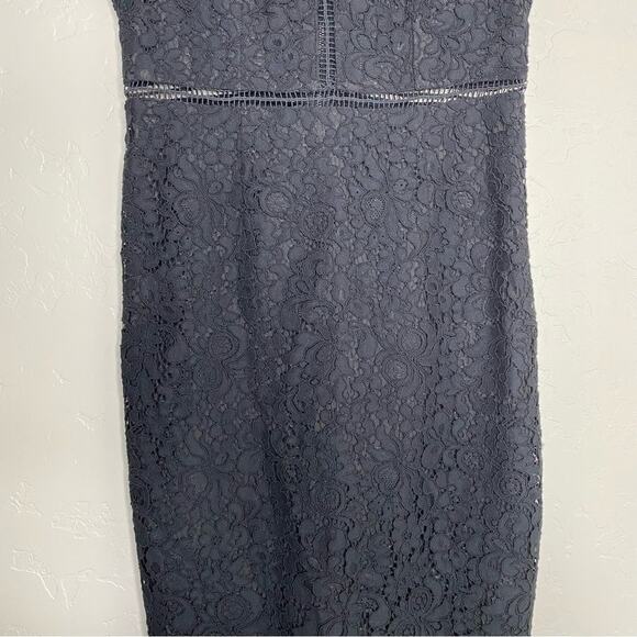 Bardot Lace Panel Dress in Black Small - Picture 3 of 10